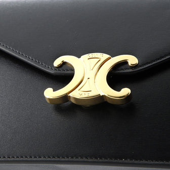 Celine Margo Triomphe Wallet on Chain Leather