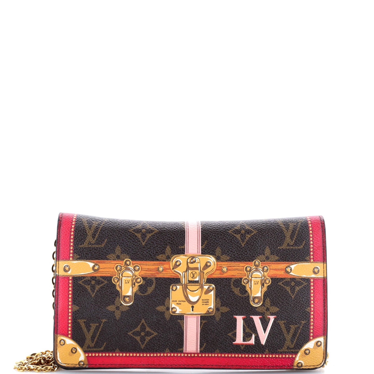 Louis Vuitton Weekend Pochette Limited Edition Summer Trunks Monogram Canvas