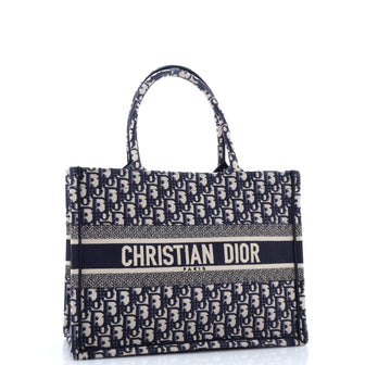 Christian Dior Book Tote Oblique Canvas Medium