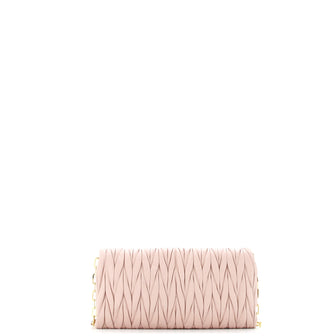 Miu Miu Flap Crossbody Bag Matelasse Leather Small