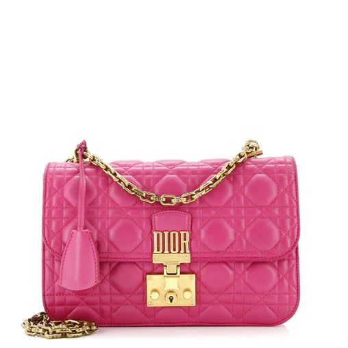Christian Dior Dioraddict Flap Bag Cannage Quilt Lambskin Medium
