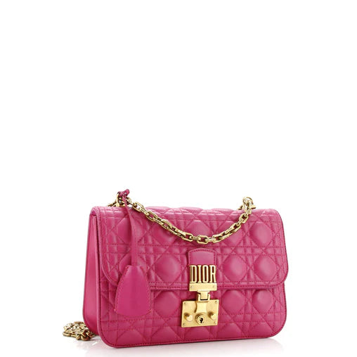 Christian Dior Dioraddict Flap Bag Cannage Quilt Lambskin Medium