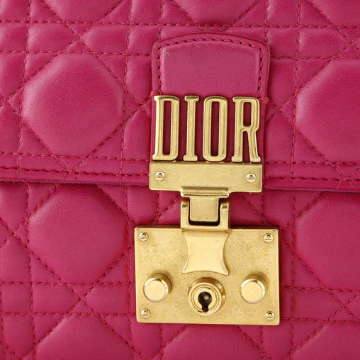 Christian Dior Dioraddict Flap Bag Cannage Quilt Lambskin Medium