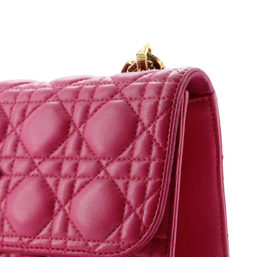 Christian Dior Dioraddict Flap Bag Cannage Quilt Lambskin Medium
