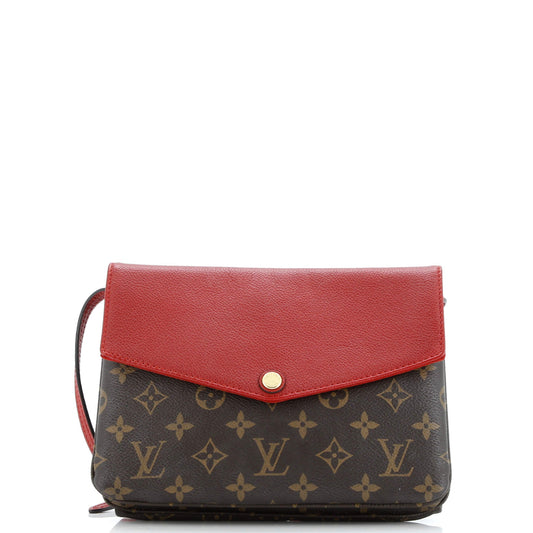 Louis Vuitton Twice Handbag Monogram Canvas and Leather
