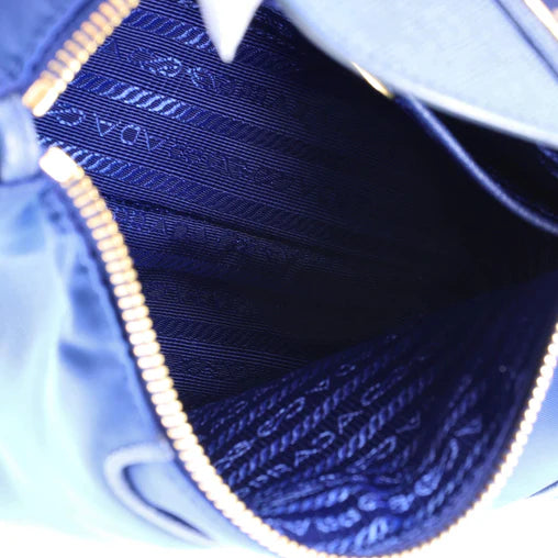 Prada Flap Zip Messenger Tessuto with Saffiano Leather