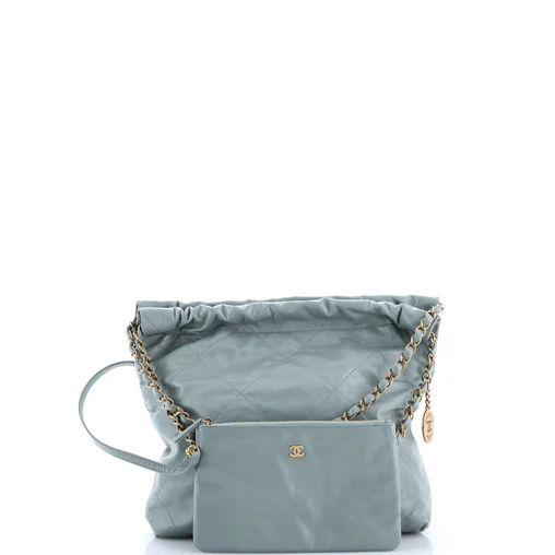 Chanel 22 Chain Hobo Quilted Calfskin Small