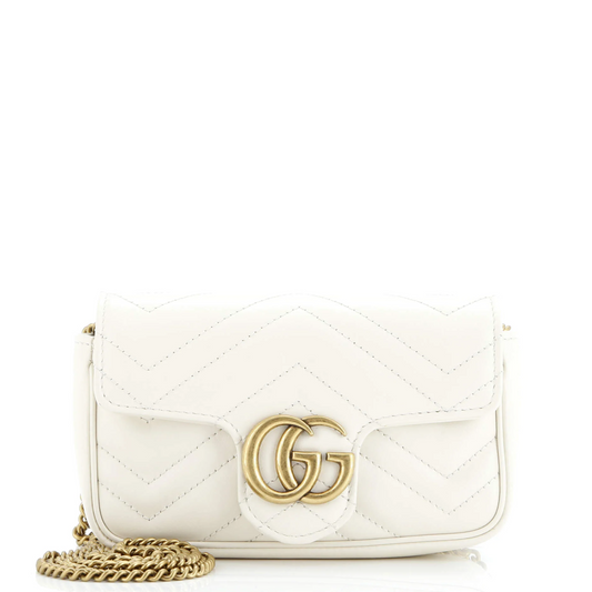Gucci GG Marmont Flap Bag Matelasse Leather Super Mini