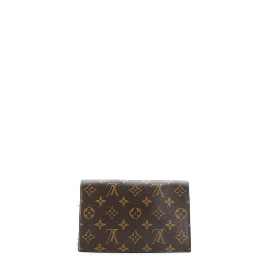 Louis Vuitton Flore Chain Wallet Monogram Canvas with Leather