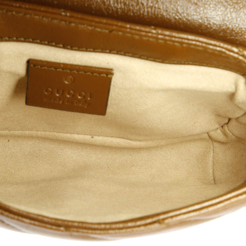 Gucci GG Marmont Flap Bag Diagonal Quilted Leather Super Mini
