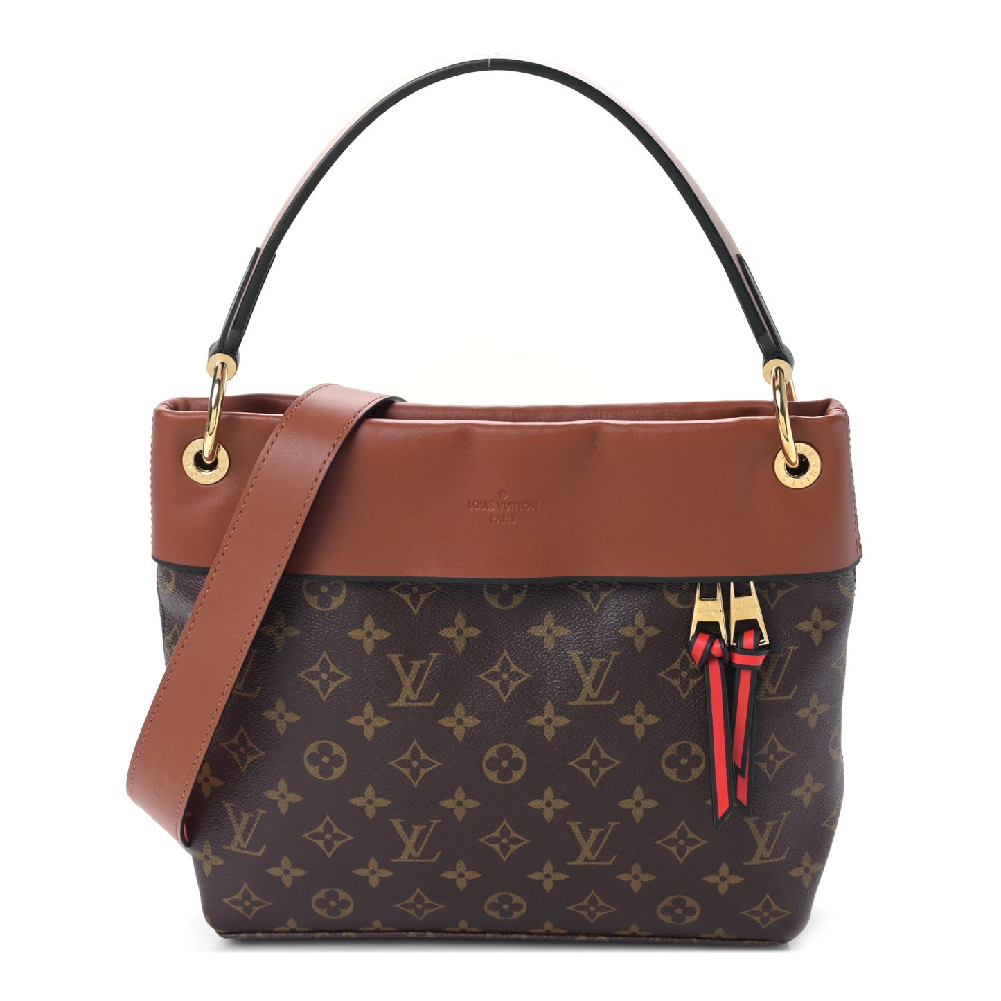 LOUIS VUITTON  Monogram Tuileries Besace Caramel Rouge