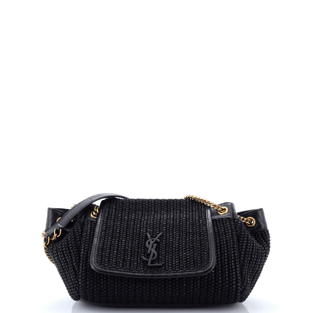 Saint Laurent Nolita Satchel Raffia Small