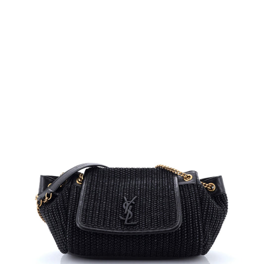 Saint Laurent Nolita Satchel Raffia Small