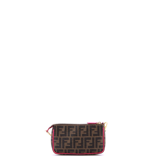 Fendi Chain Pochette Zucca Coated Canvas