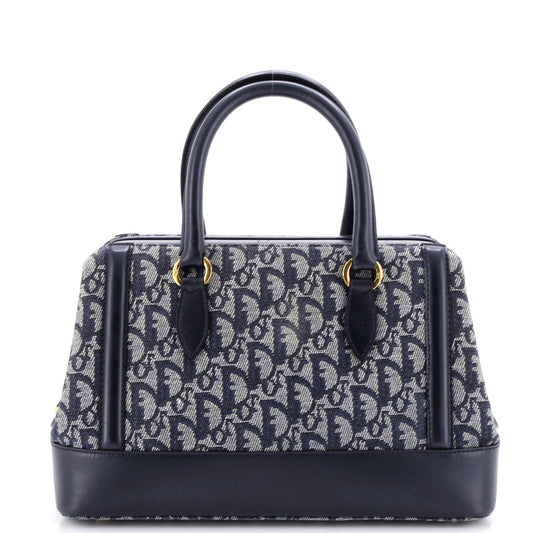 Christian Dior Vintage Frame Doctor Bag Diorissimo Canvas Small