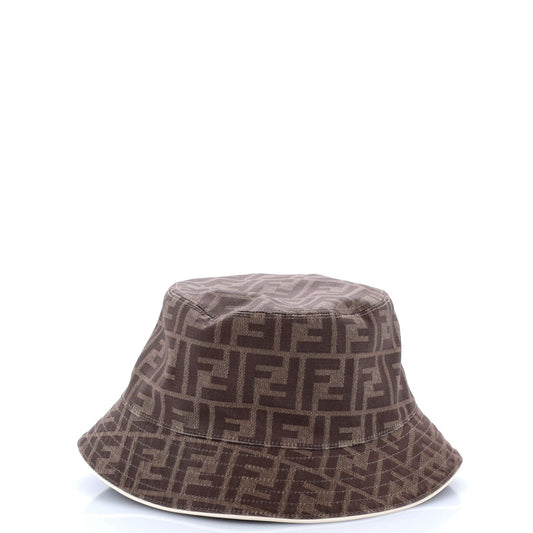 Fendi Reversible Bucket Hat Zucca Canvas and Cotton