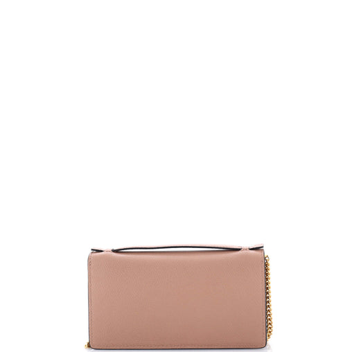 Valentino Garavani VLogo Signature Wallet on Chain Leather