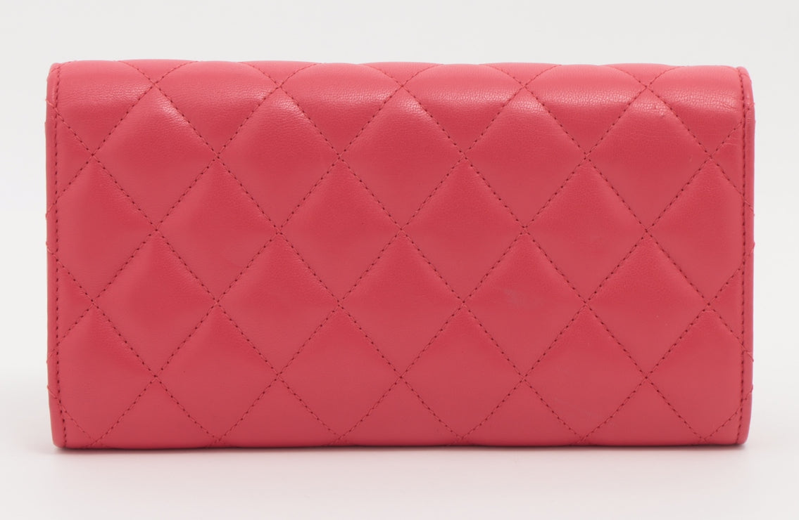 Chanel Matelasse Lambskin Long Wallet