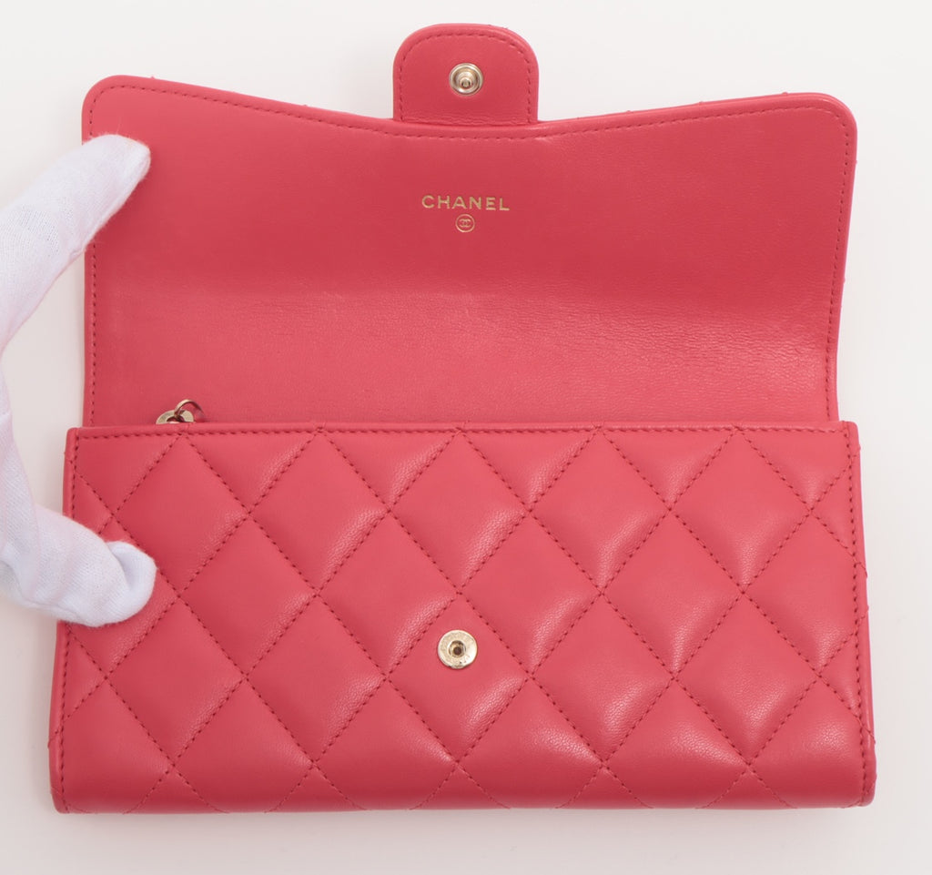 Chanel Matelasse Lambskin Long Wallet
