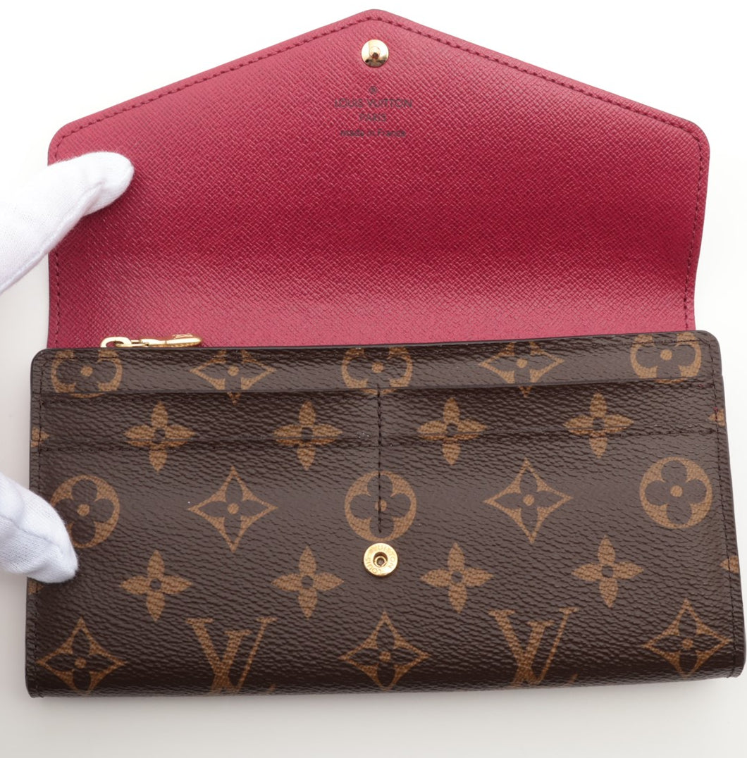 Louis Vuitton Monogram Portefeuille Fuschia