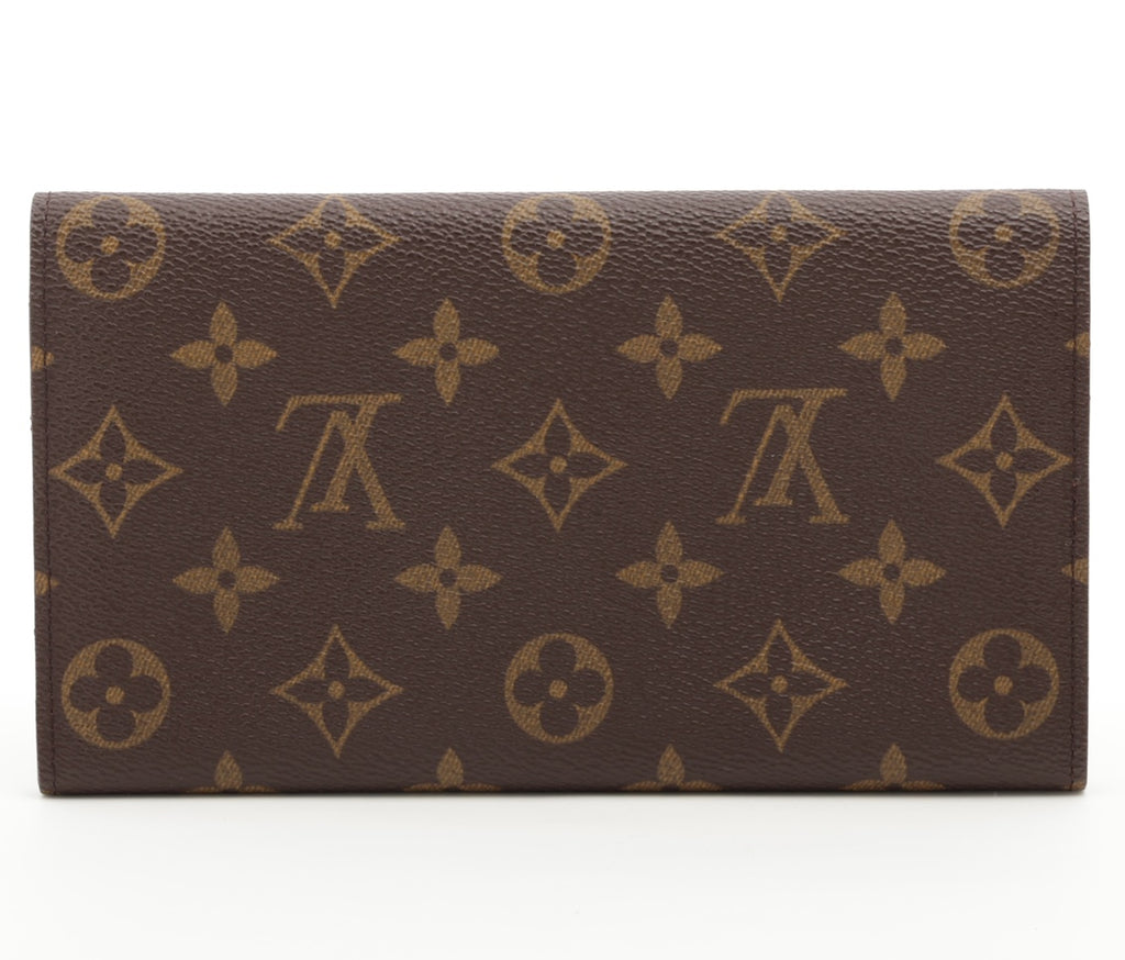 Louis Vuitton Monogram Pochette Porte Monecredit Brown