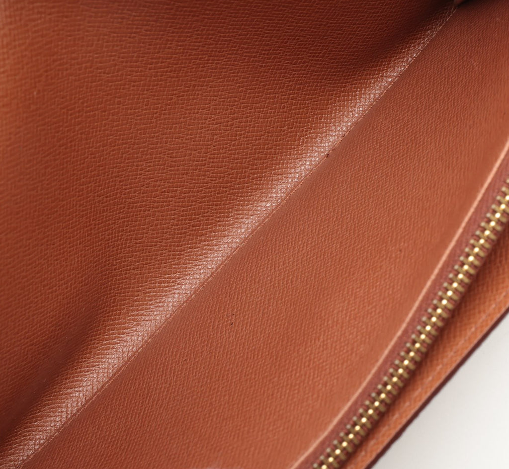 Louis Vuitton Monogram Pochette Porte Monecredit Brown