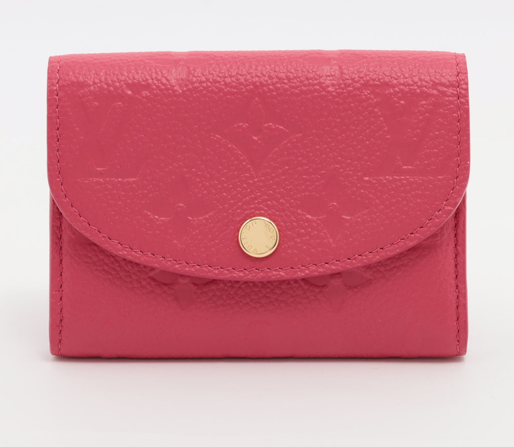 Louis Vuitton Monogram Empreinte Porto Monet Rosary Pink Coin Purse