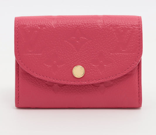 Louis Vuitton Monogram Empreinte Porto Monet Rosary Pink Coin Purse
