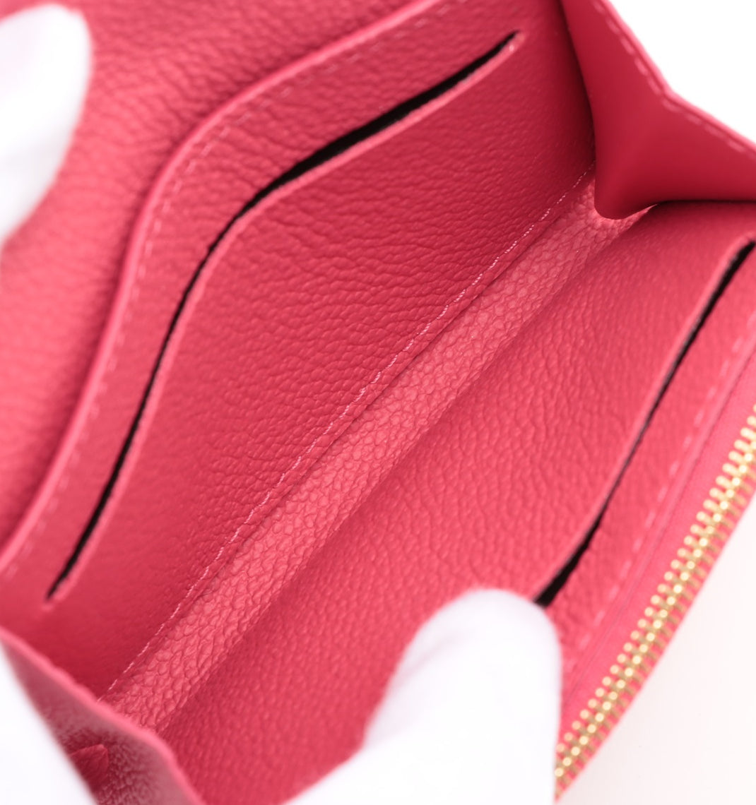 Louis Vuitton Monogram Empreinte Porto Monet Rosary Pink Coin Purse