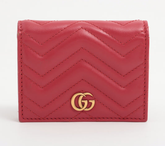 Gucci GG Marmont Leather Compact Wallet