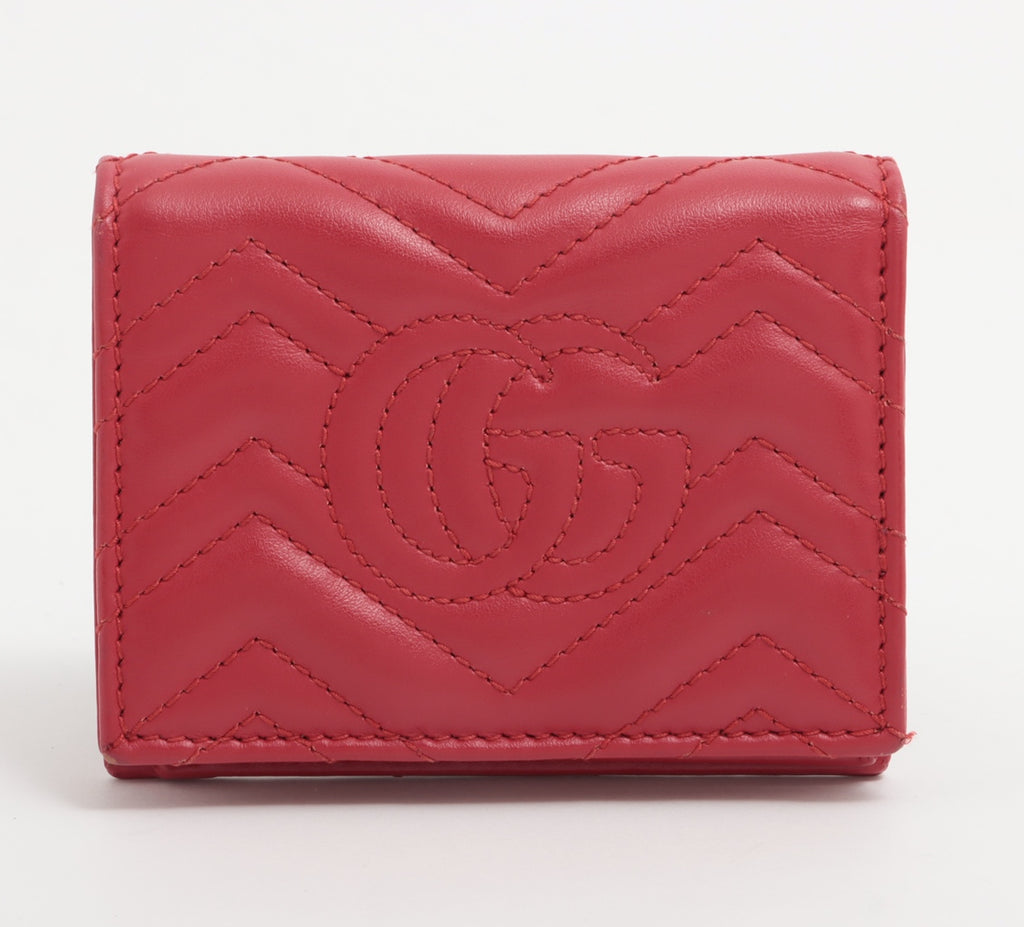 Gucci GG Marmont Leather Compact Wallet