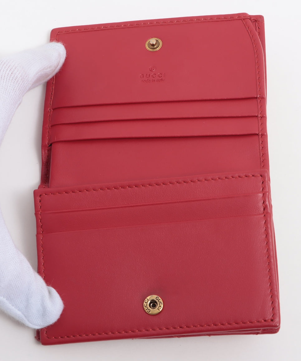 Gucci GG Marmont Leather Compact Wallet