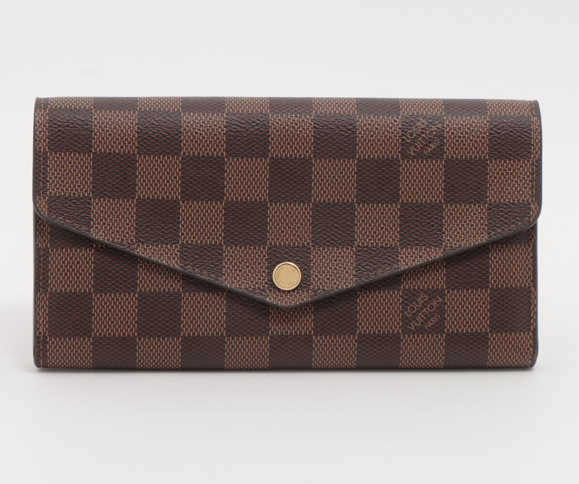 Louis Vuitton Damier Portefeuille Sarah Brown Long Wallet