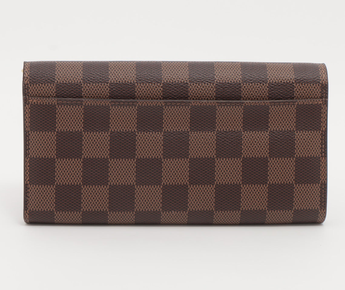 Louis Vuitton Damier Portefeuille Sarah Brown Long Wallet