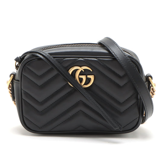 Gucci GG Marmont Leather Chain Shoulder Bag