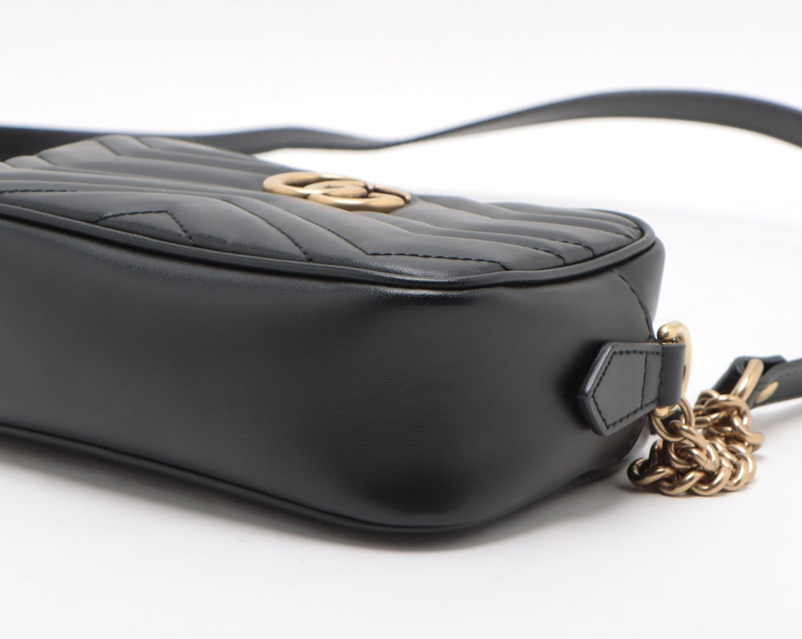 Gucci GG Marmont Leather Chain Shoulder Bag