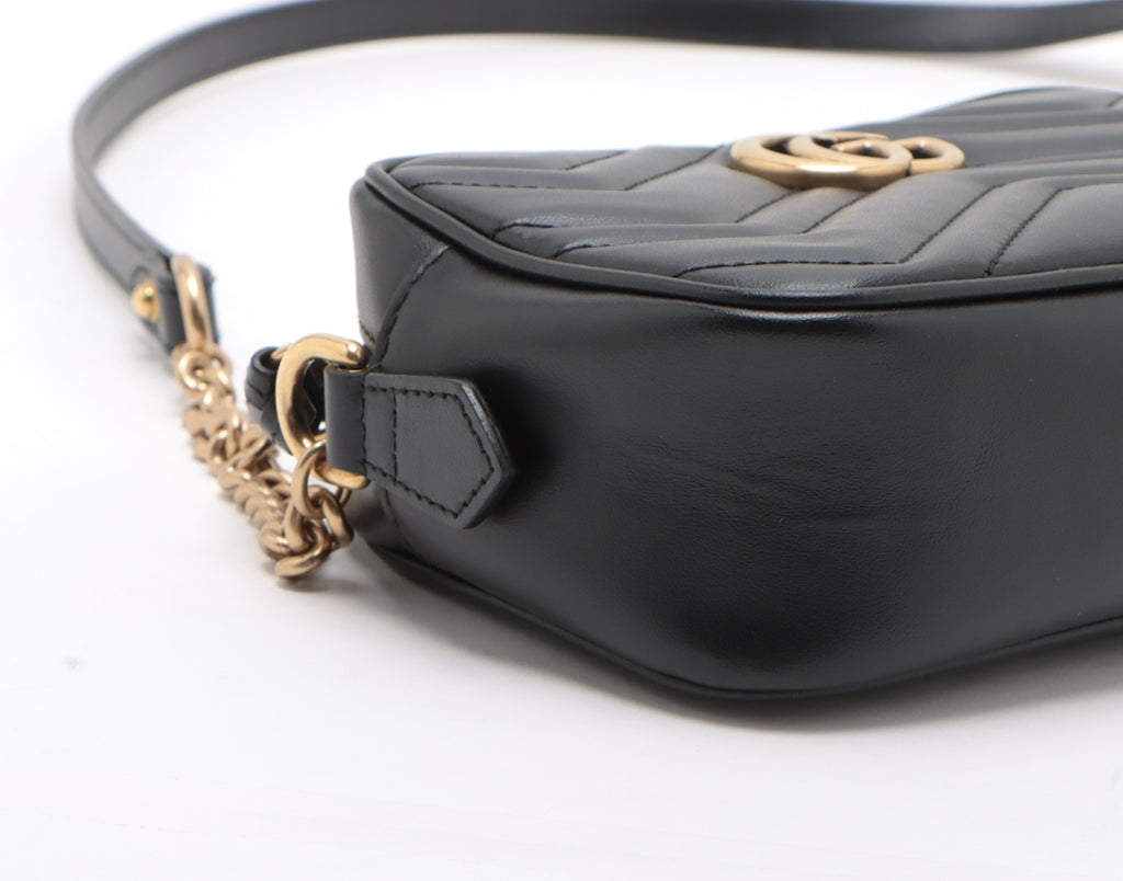 Gucci GG Marmont Leather Chain Shoulder Bag