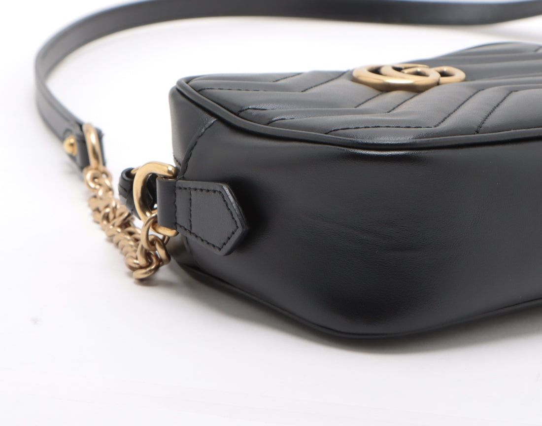 Gucci GG Marmont Leather Chain Shoulder Bag