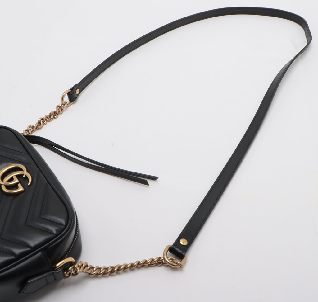 Gucci GG Marmont Leather Chain Shoulder Bag