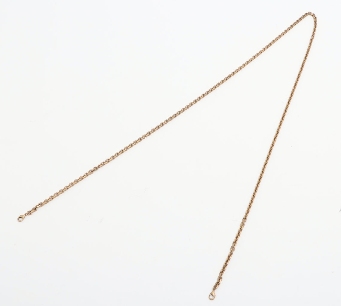 Christian Dior Oblique Canvas & Leather Chain Wallet Navy