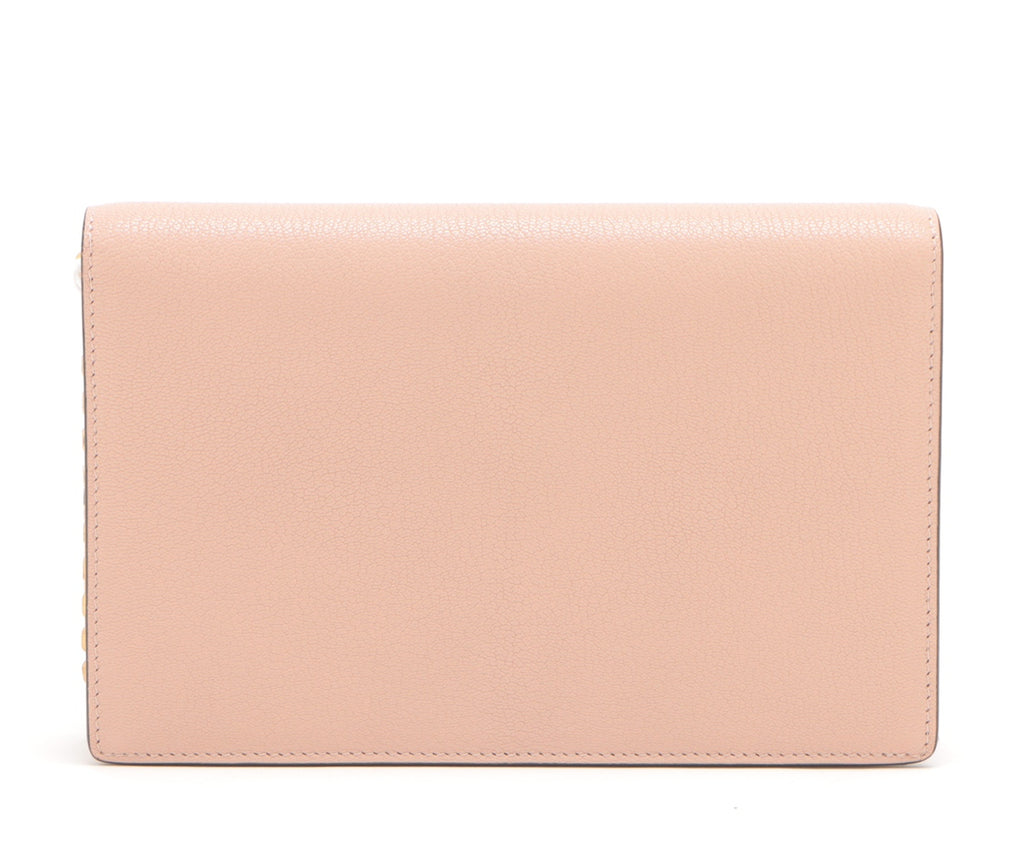 Christian Dior Saddle Leather Chain Wallet