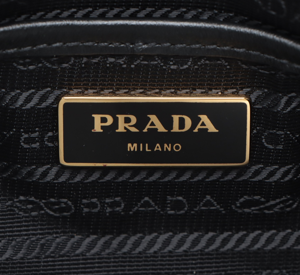 Prada Tessuto Nylon & Leather 2 Way Handbag
