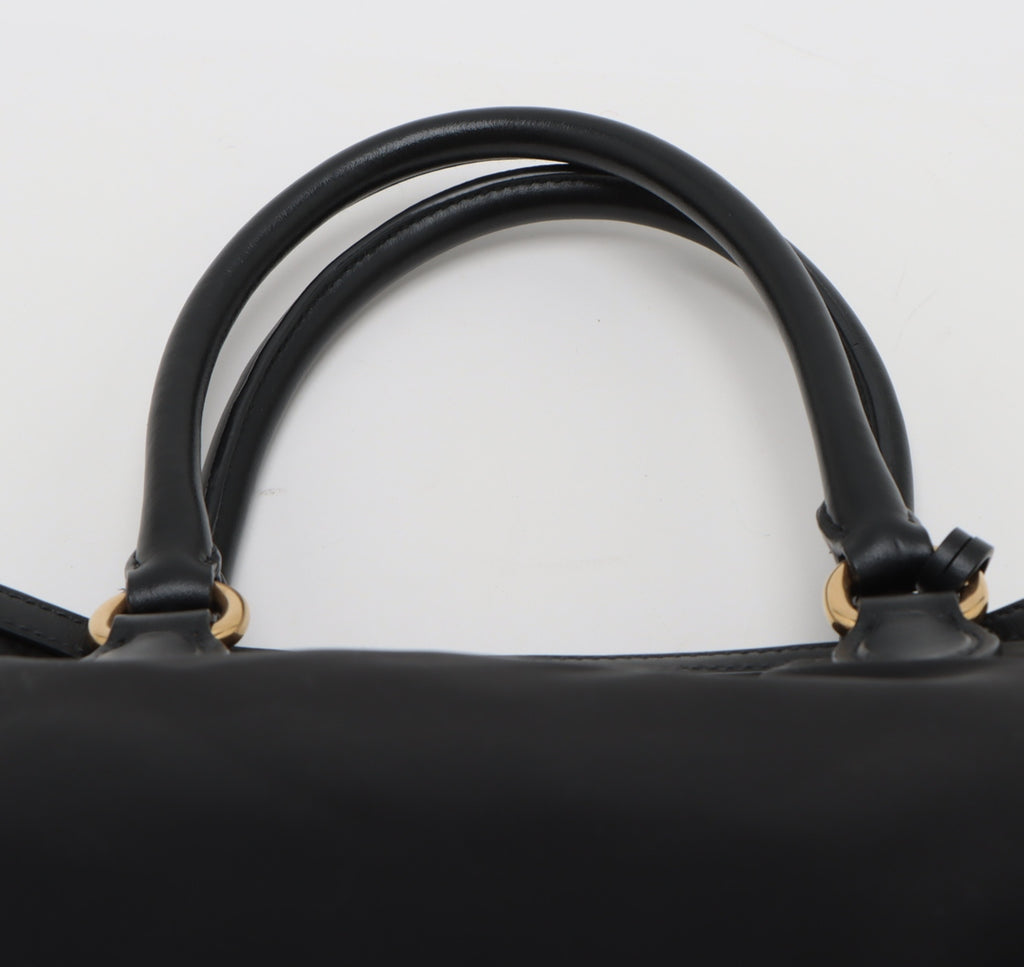 Prada Tessuto Nylon & Leather 2 Way Handbag
