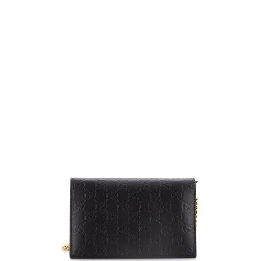 GucciIcon Wallet on Chain Guccissima Leather