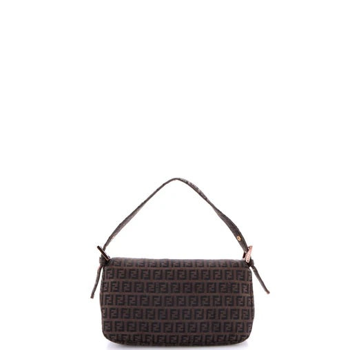 Fendi Flap Shoulder Bag Zucchino Canvas Small