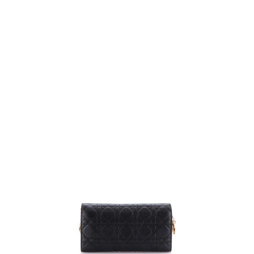 Christian Dior Lady Dior Croisiere Chain Wallet Cannage Quilt Lambskin