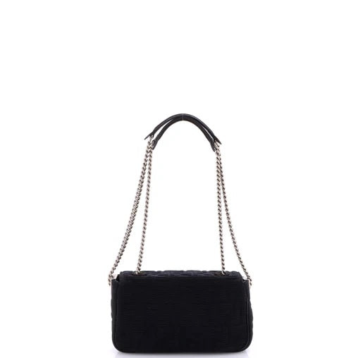 Fendi Midi Baguette Chain Bag Zucca Technical Mesh Medium