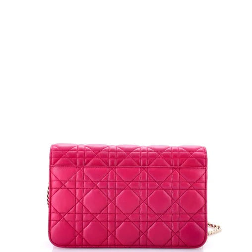 Christian Dior Miss Dior Promenade Pouch Cannage Quilt Lambskin Large