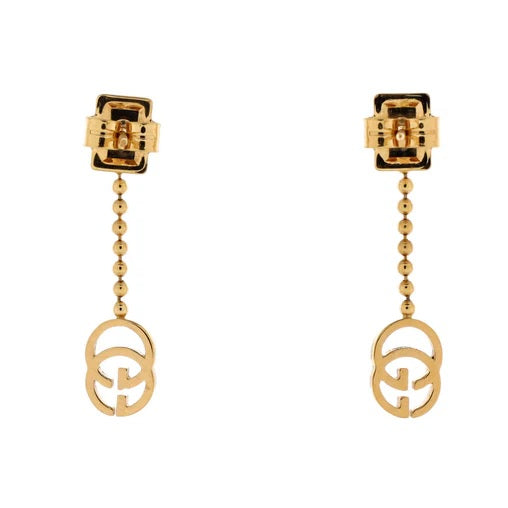 Gucci GG Drop Earrings 18K Yellow Gold