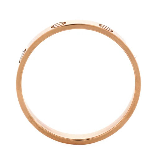 Cartier Love Wedding Band Ring 18K Rose Gold